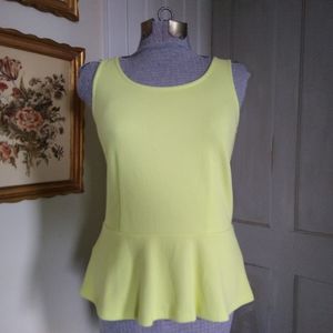 ANN TAYLOR Lime Green Tank Top